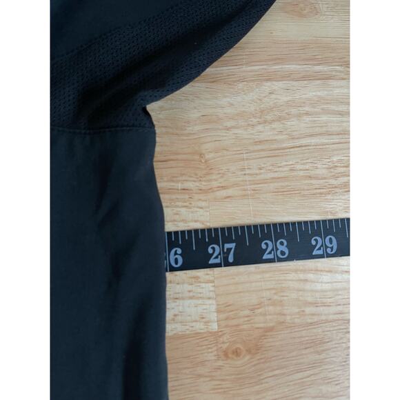 Adidas Quarter Zip Black Long Sleeve Shirt Reflective  Men's Size Large - Picture 10 of 13